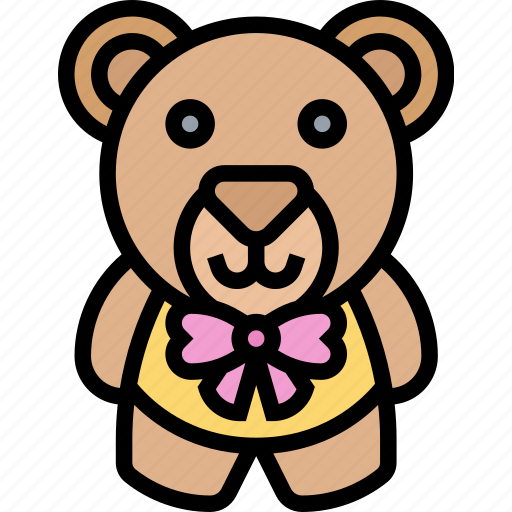 Bear, doll, teddy, gift, present icon - Download on Iconfinder