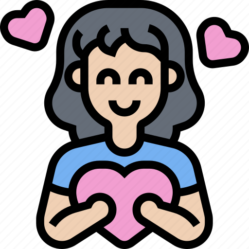 Love, heart, anniversary, valentine, girl icon - Download on Iconfinder