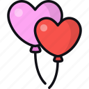 balloons, love, romance, decoration, heart, ornament