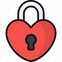 padlock, love, heart, safety, secure, romance, lock