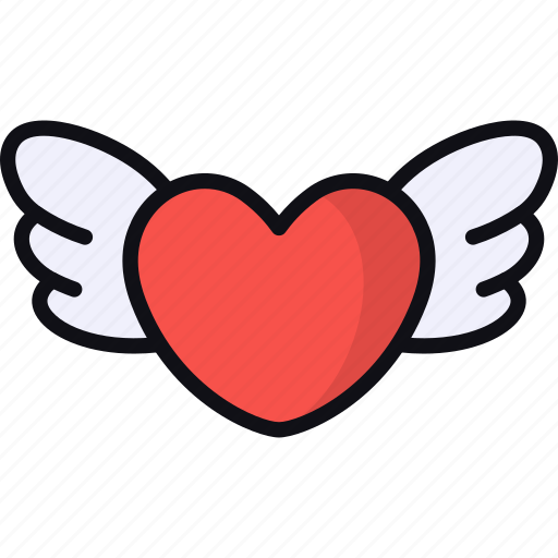Love, wings, heart, loving, romance, romantic icon - Download on Iconfinder