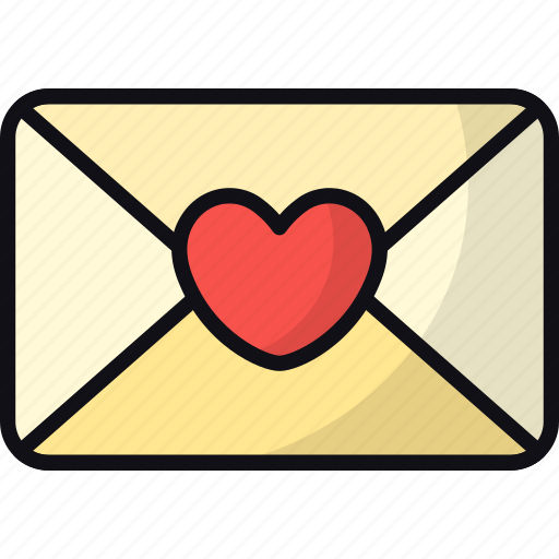 Love letter, message, envelope, invitation, romance, heart, mail icon - Download on Iconfinder