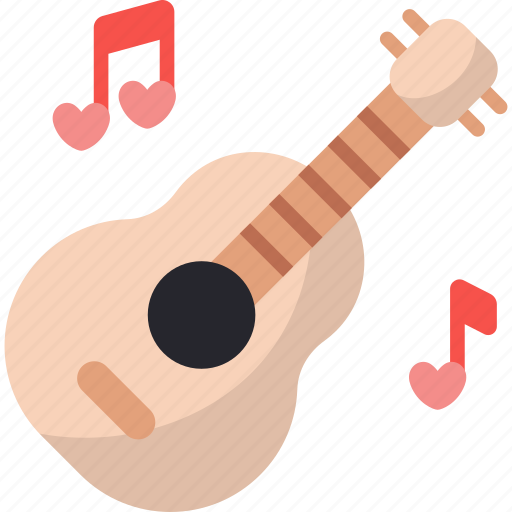 Guitar, music instrument, acoustic, entertainment, love song, musical icon - Download on Iconfinder