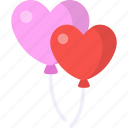 balloons, love, romance, decoration, heart, ornament