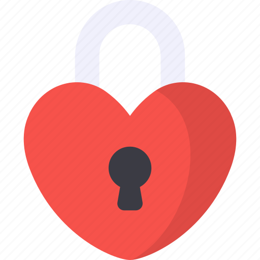 Padlock, love, heart, safety, secure, romance, lock icon - Download on Iconfinder