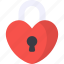 padlock, love, heart, safety, secure, romance, lock 