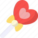 lollipop, snack, heart, sweet food, candy, love, confection