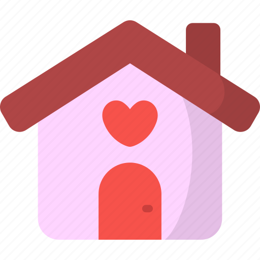 House, building, love, heart, real estate, romance, home icon - Download on Iconfinder