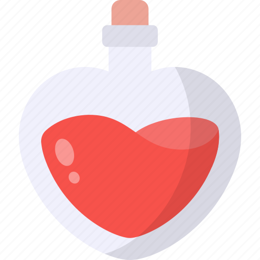 Love potion, flask, chemical, heart, bottle, chemistry icon - Download on Iconfinder
