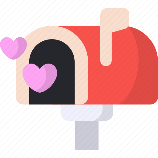 Mailbox, message, postbox, love, mail, hearts icon - Download on Iconfinder
