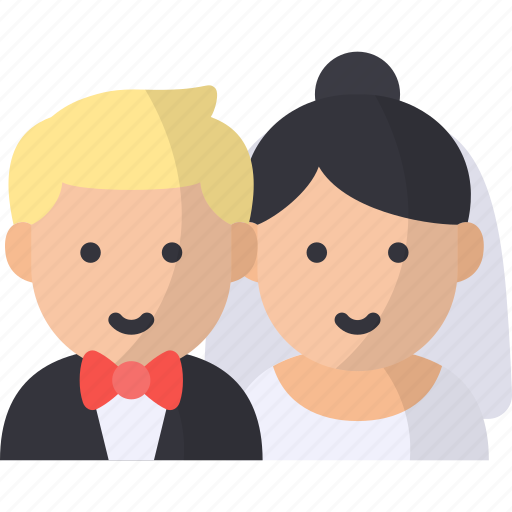 Wedding, couple, bride, marriage, groom, married, love icon - Download on Iconfinder