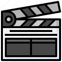 clapperboard, entertainment, video, miscellaneous, play, button