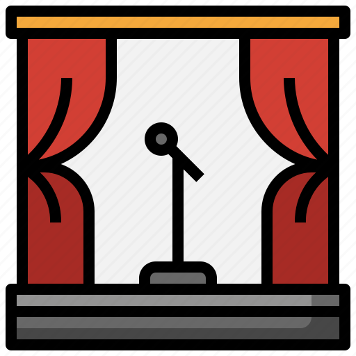 Stage, miscellaneous, curtains, entertainment, theatre icon - Download on Iconfinder