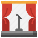 stage, miscellaneous, curtains, entertainment, theatre
