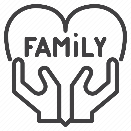 Family, love, hands, heart icon - Download on Iconfinder