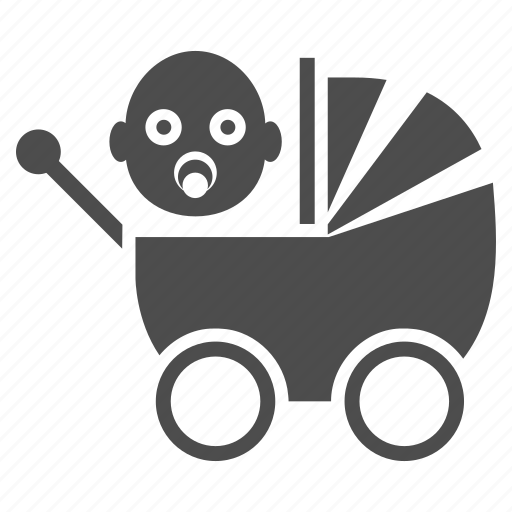 Baby carriage, infant, kid, newborn, perambulator, pram, transport icon - Download on Iconfinder