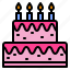 birthday, cake, party 