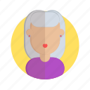 avatar, character, female, grandma, mother, people, person