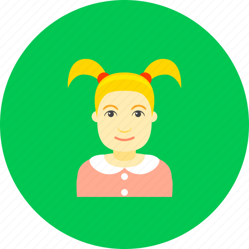 Daughter, child, face, female, girl, lady, pupil icon - Download on Iconfinder