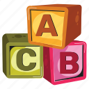 wooden, blue, square, learn