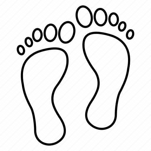 Barefoot, footprint, human, steps, walking icon - Download on Iconfinder