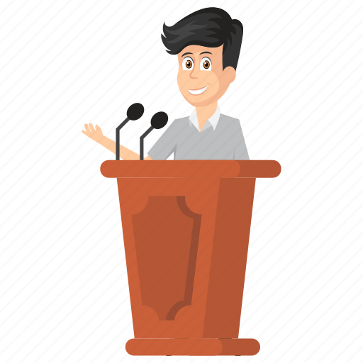 Businessman speech, entrepreneurship presentation, executive speech, public speaker., verbalization icon - Download on Iconfinder