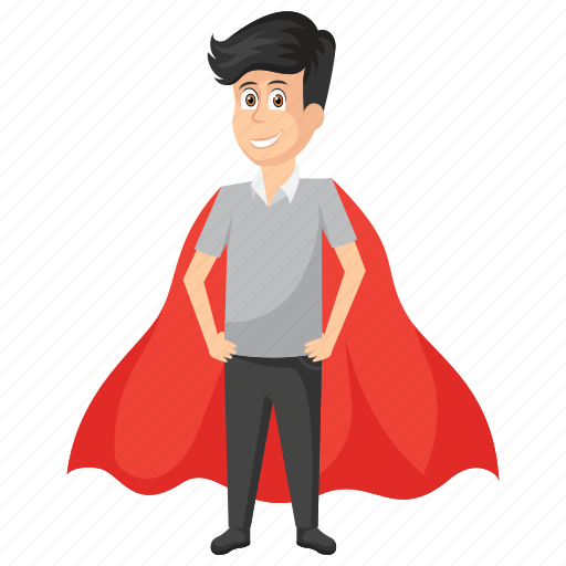 Fast employer, profitable worker, super businessman, superman, workplace asset icon - Download on Iconfinder