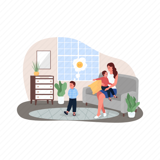 Family, conflict, sibling, fight, brother illustration - Download on Iconfinder