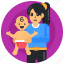 infant, toddler, mom holding baby, motherhood, kid 