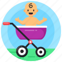 baby pram, baby stroller, baby cart, baby carriage, perambulator
