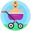baby pram, baby stroller, baby cart, baby carriage, perambulator 