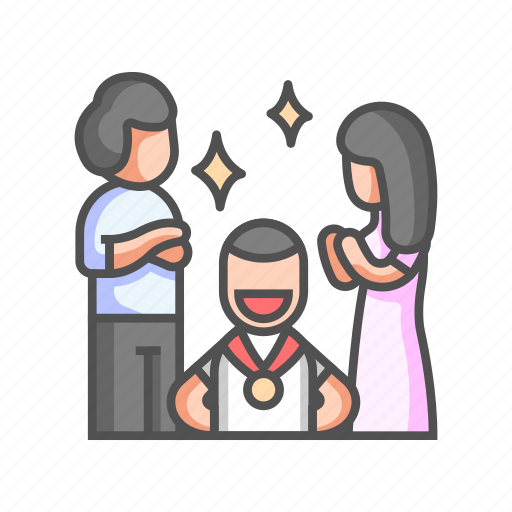Admire, compliment, family, family success, happy, hero, success icon - Download on Iconfinder