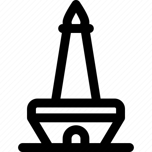 National, monument, national monument, landmark, obelisk, jakarta icon - Download on Iconfinder