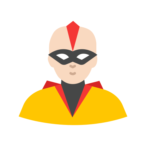 Bald hero, hero, mask, super hero icon - Free download
