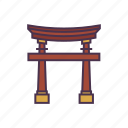 japan, landmark, shrine, temple, torii gate, travel