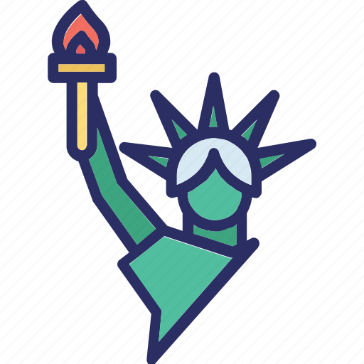 New york, statue, statue of liberty, usa icon - Download on Iconfinder