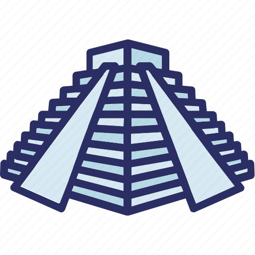 Chichen itza, landmark, mexico, pyramid icon - Download on Iconfinder