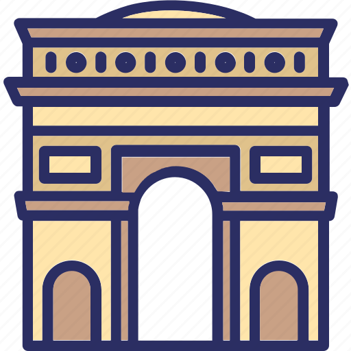 Arc de triomphe, europe, france, paris icon - Download on Iconfinder