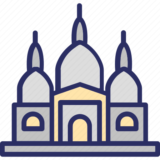 Church, france, paris, sacré coeur icon - Download on Iconfinder