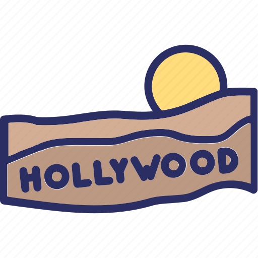 California, hollywood sign, los angeles, mount lee icon - Download on Iconfinder