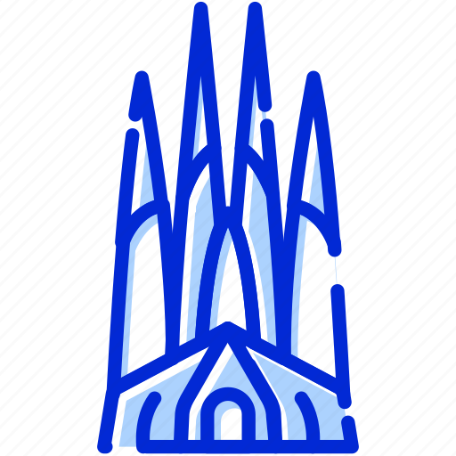 Barcelona, cathedral, sagrada familia, spain icon - Download on Iconfinder