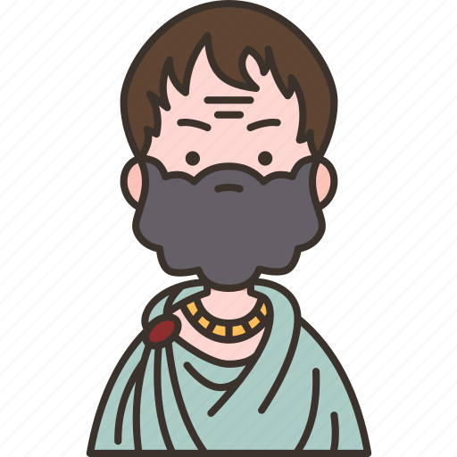 Aristotle, greek, philosopher, ancient, lyceum icon - Download on Iconfinder