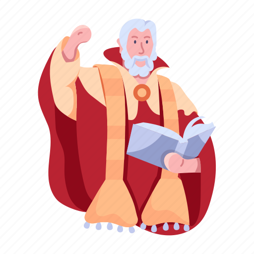 Pope, history pope, ancient priest, philosopher, fantasy character icon - Download on Iconfinder
