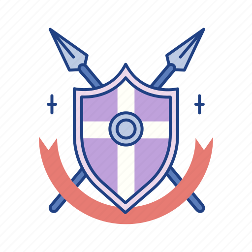 Arms, medieval, pike, shield, shield pikes, spear, warrior icon - Download on Iconfinder