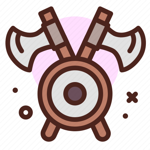 Axe, shield, gaming, medieval, fantasy icon - Download on Iconfinder