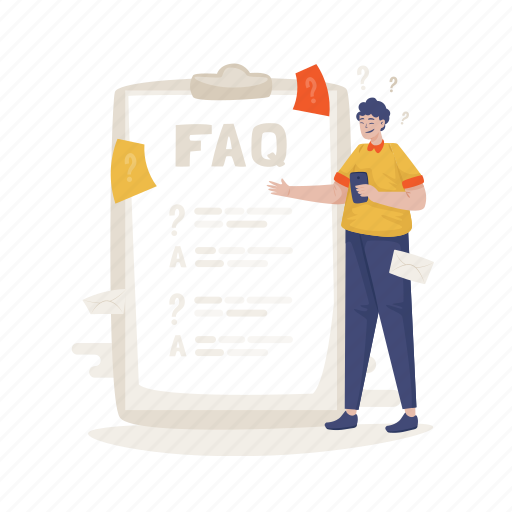 Faq, list, manual, instruction, question, ask, information illustration - Download on Iconfinder