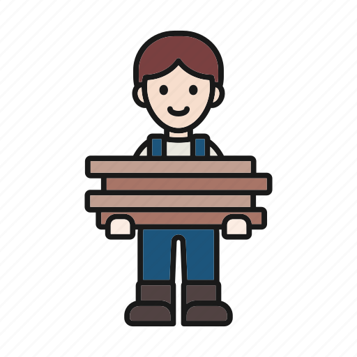 Building, camping, carpenter, limber, wood work, woods, worker avatar icon - Download on Iconfinder