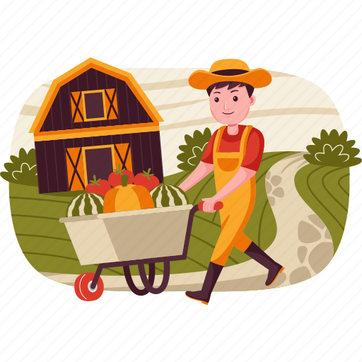 Farm, agriculture, garden, nature, ecology, plant, leaf illustration - Download on Iconfinder