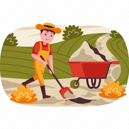 Farm, agriculture, farming, garden, nature, plant, tree illustration - Download on Iconfinder