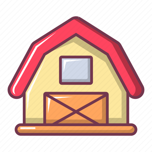 Barn, cartoon, food, horse, house, red, retro icon - Download on Iconfinder